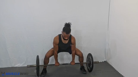 Barbell sumo deadlift instructions and video