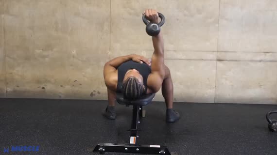 Single arm kettlebell online chest press