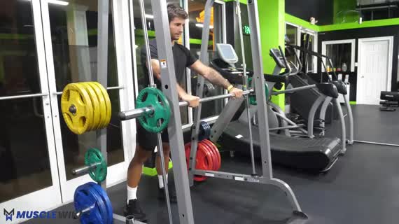 Smith machine push online ups