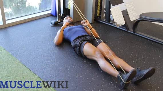 MuscleWiki - Band Leg Press - Glutes