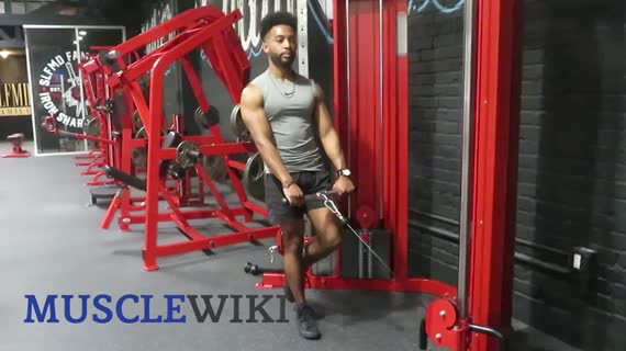 MuscleWiki Cable Single Leg Deadlift Glutes