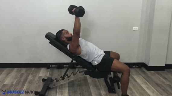 MuscleWiki - Dumbbell Incline Bench Press - Chest